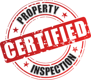 Certified Property Inspection Black Letters