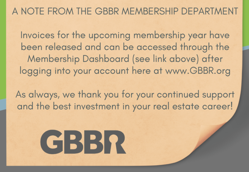 GBBR Dues GBBR