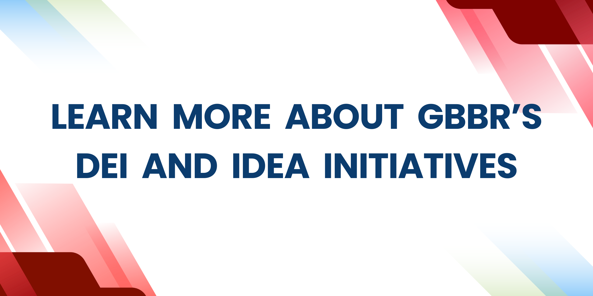 Home page buttons DEI IDEA branch
