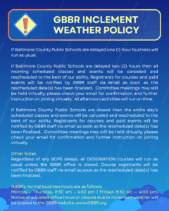 Inclement Weather Policy December 2025