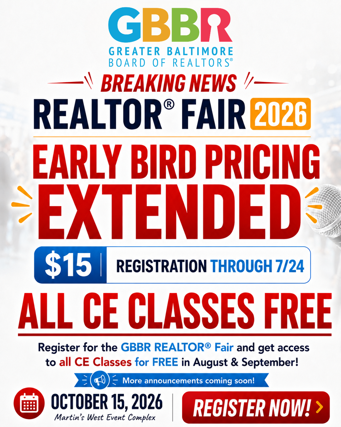 GBBR REALTOR FAIR Early Bird Pricing Extended Flyer 2